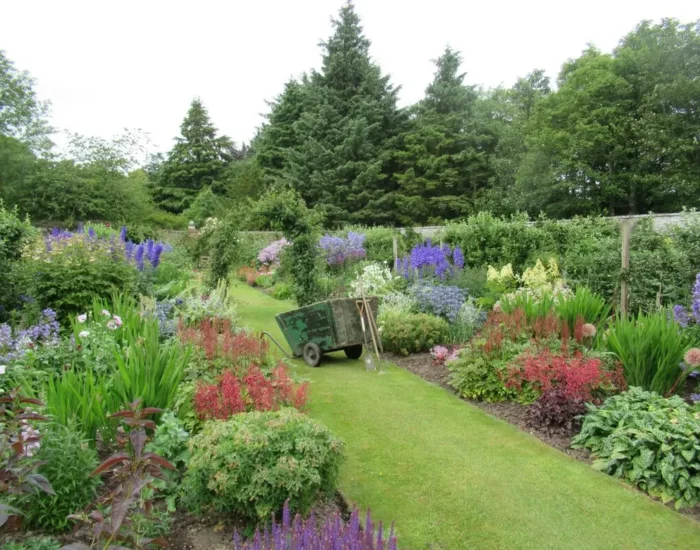 Walled Garden with wheelbarrow